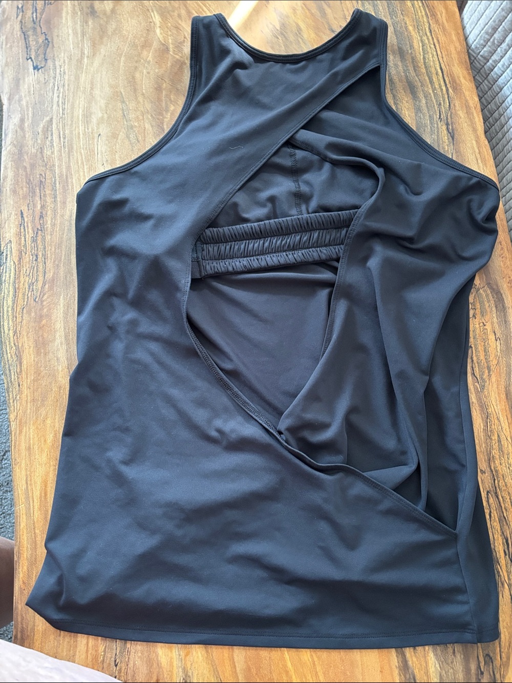Basic Black Racerback Tank Top - Picture 2 of 6